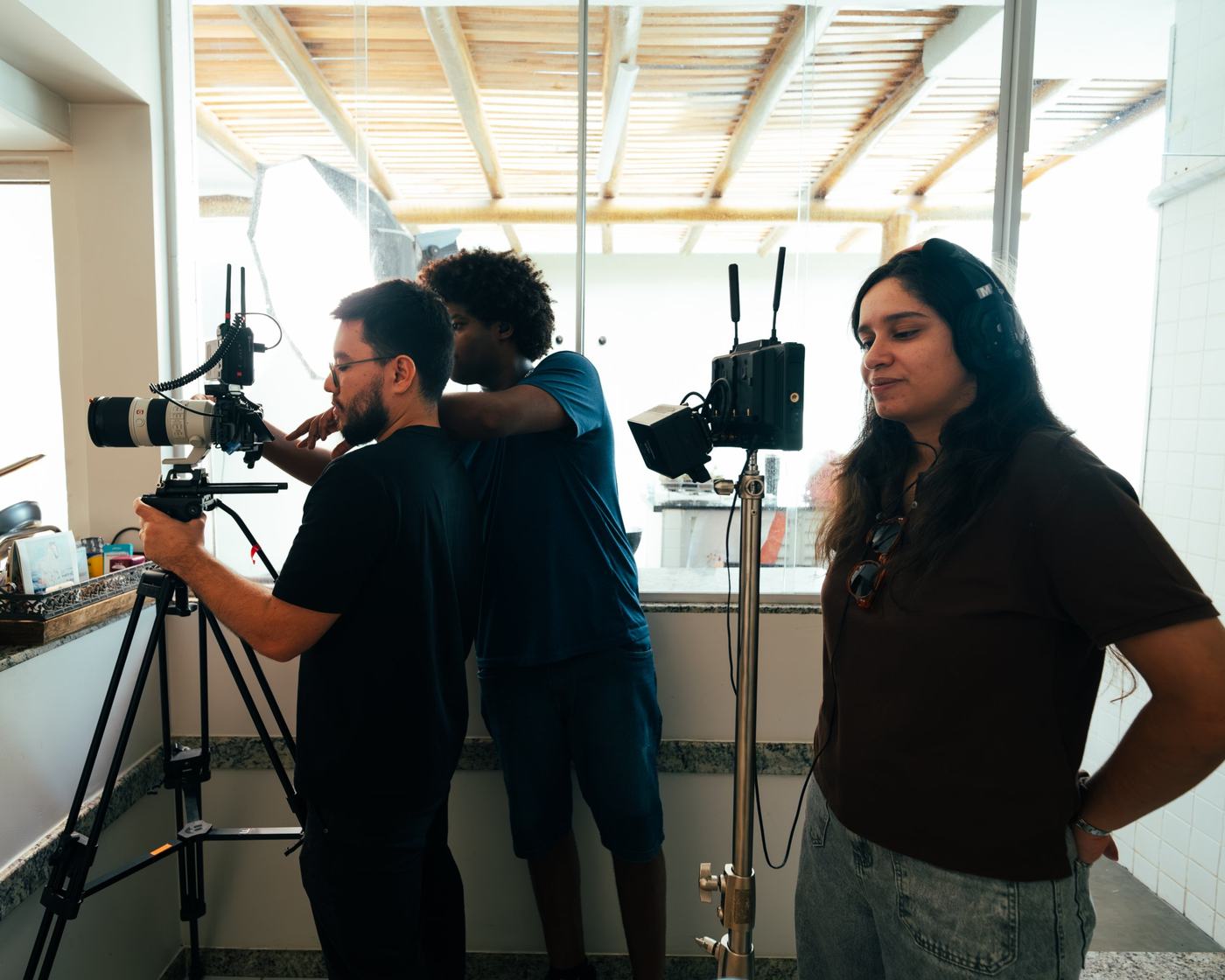 Bastidores de filmagem da Fuga Produtora