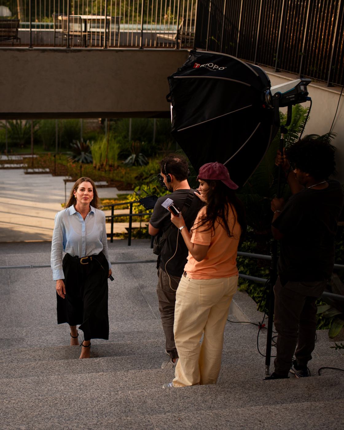 Bastidores de filmagem da Fuga Produtora